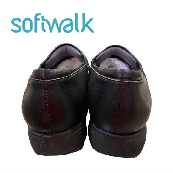 NEW SoftWalk Meredith Sport Women's Black Leather Clogs 7W - Picture 5 of 6